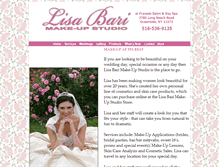 Tablet Screenshot of lisabarimakeup.com